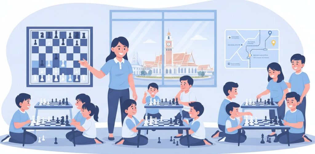 เรียนหมากรุกแถวคลองสาน วงเวียนใหญ่ ธนบุรี: เดินทางและจอดรถอย่างไร
